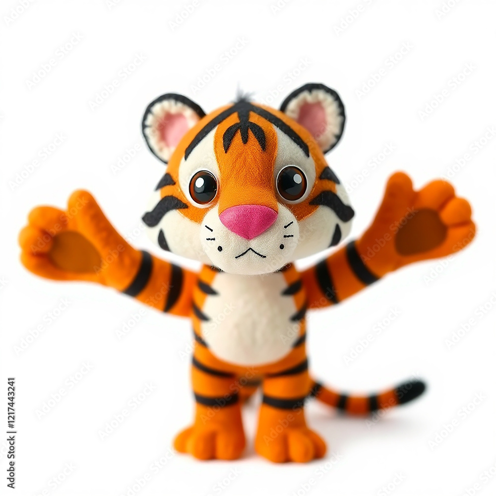 Cute cartoon tiger cub Cute cartoon tiger cub