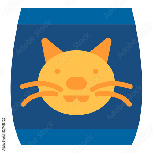 Vector Design Cat Litter Icon Style