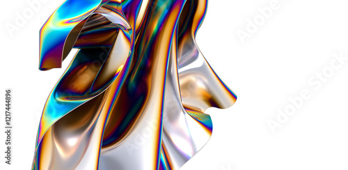Foto Chromatic Dreamscape: Immerse Yourself in a 3D Mosaic of Colors