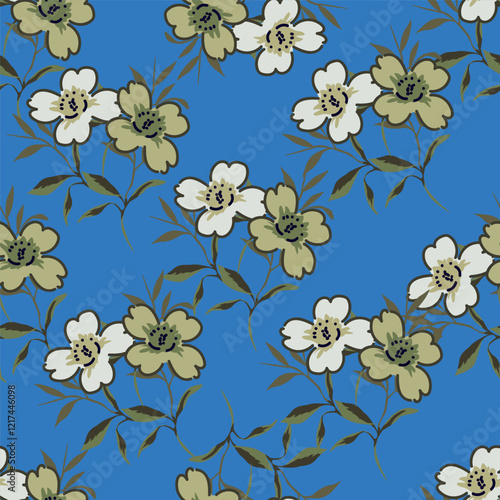 the combination of natural tones and detailed motifs makes this pattern a soothing and stylish option.