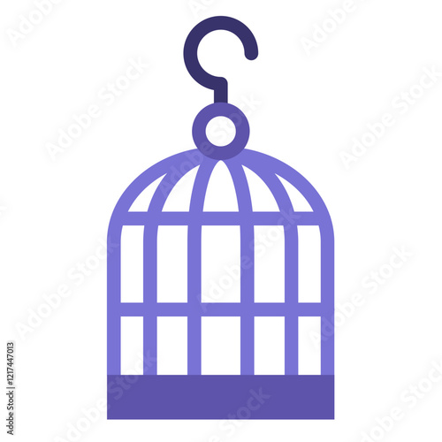 Vector Design Bird Cage Icon Style