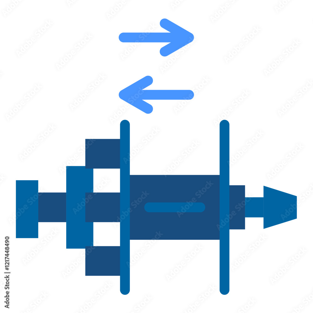 Vector Design Bushing Icon Style Vector Design Bushing Icon Style