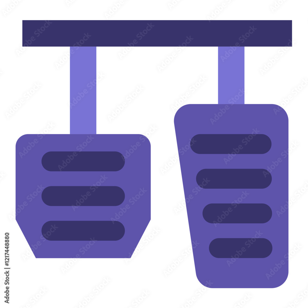 Vector Design Brake Pedal Icon Style Vector Design Brake Pedal Icon Style