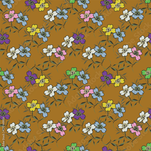 the combination of natural tones and detailed motifs makes this pattern a soothing and stylish option.