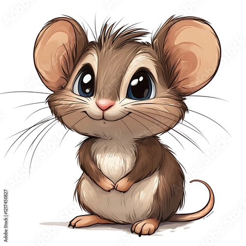 Cute Tiny Mouse with Big Eyes