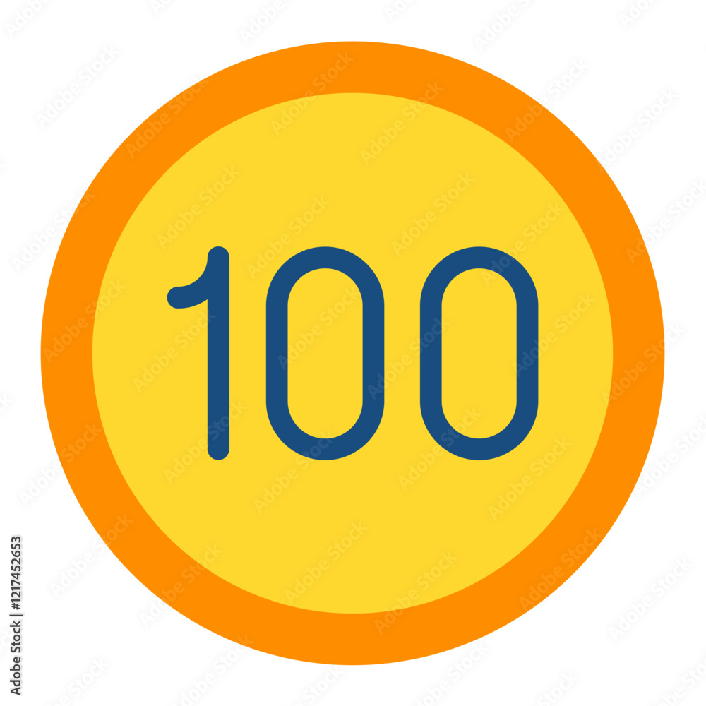 Vector Design Speed Limit Icon Style Vector Design Speed Limit Icon Style