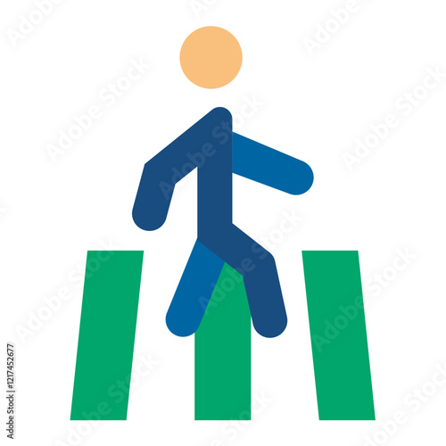 Vector Design Crosswalk Icon Style