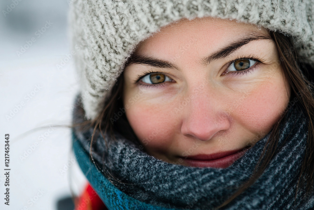 Scientist in a remote Arctic research station examines a chunk of ice generative AI Scientist in a remote Arctic research station examines a chunk of ice generative AI