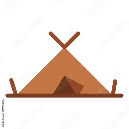 Vector Design Campground Icon Style