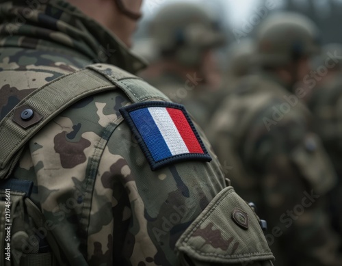 French soldier's uniform detail photo