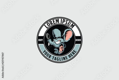 Dirty rat Cartoon character vector image template