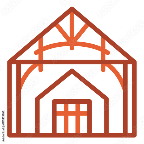 Vector Design Timber Frame Icon Style