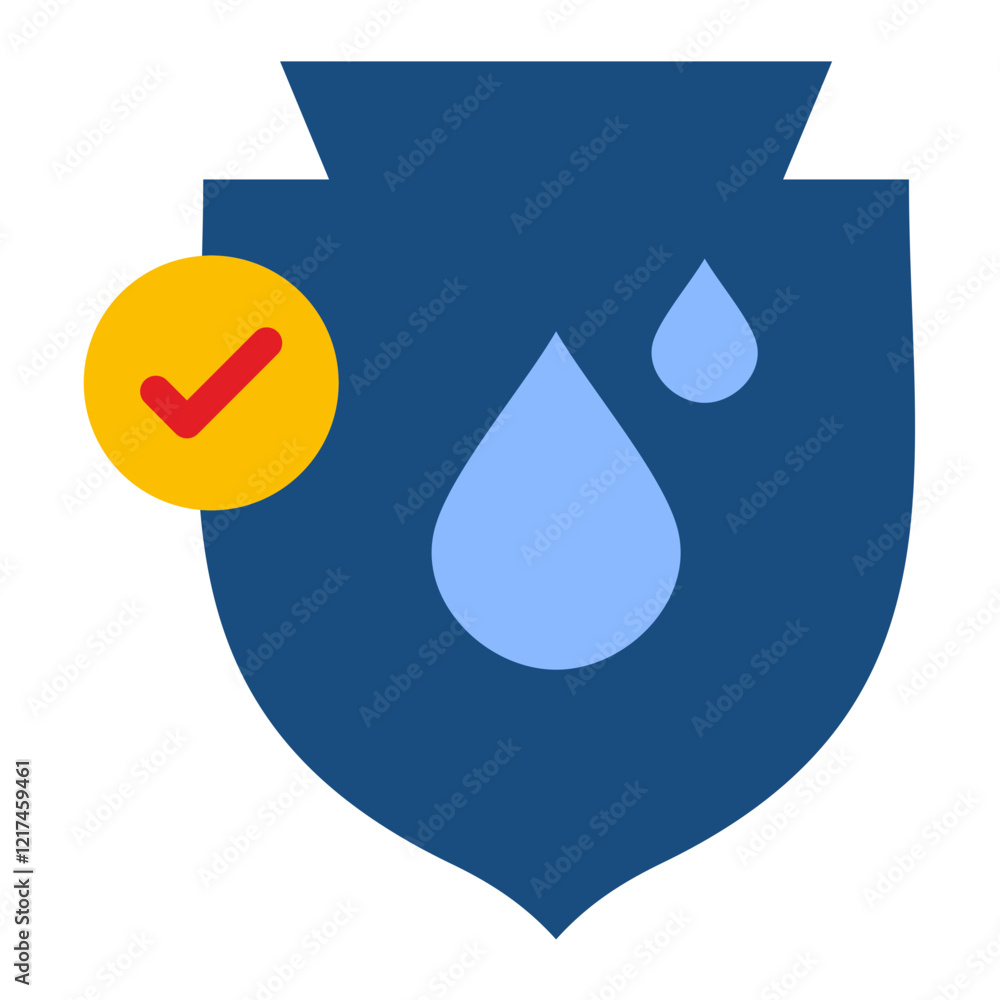 Vector Design Waterproof Icon Style Vector Design Waterproof Icon Style