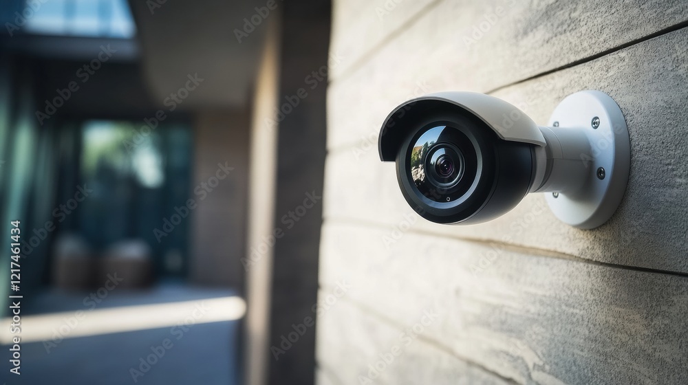 Surveillance camera on wall. Security concept background. Surveillance camera on wall. Security concept background.
