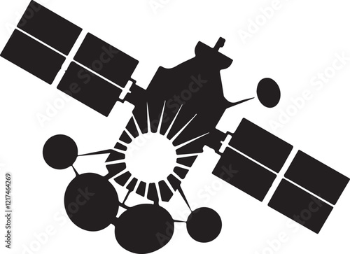 satellite victor design  image with white background. 