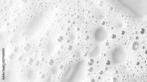 Wallpaper Mural Abstract Foam Texture: Close-Up of White Bubbles Torontodigital.ca