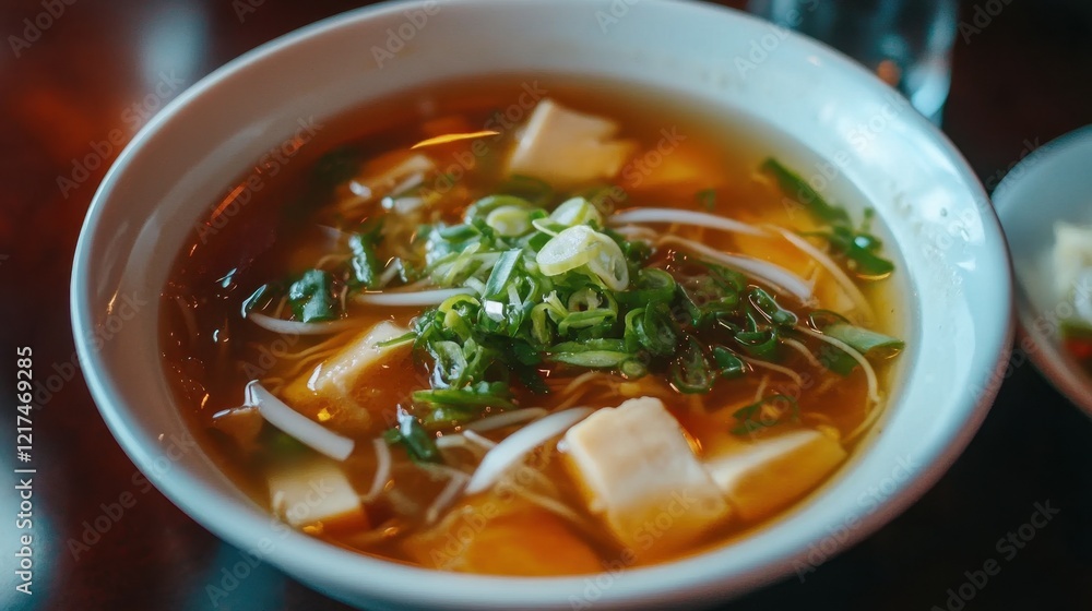 Soup it Forward Day Delicious tofu ramen bowl with vegetables and fresh scallions Soup it Forward Day Delicious tofu ramen bowl with vegetables and fresh scallions
