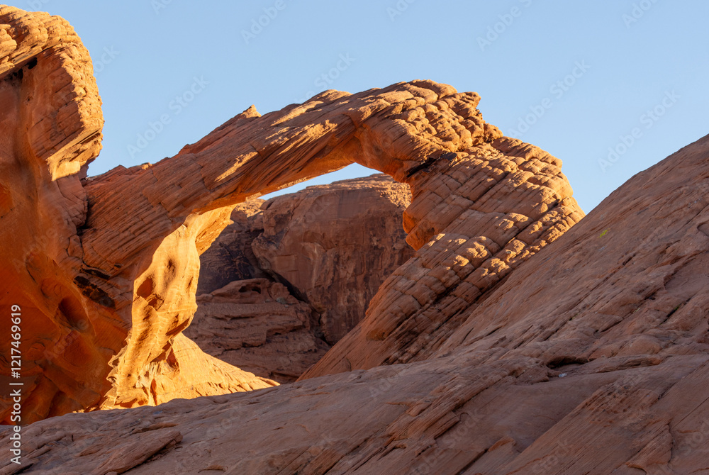 Scenic Desert Landscape in the Valley of Fire State Park Nevada Scenic Desert Landscape in the Valley of Fire State Park Nevada