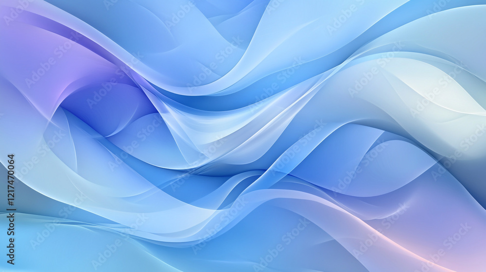 Fototapeta premium Abstract blue sea color gradient with soft flowing wave patterns, Abstract water ocean wave, blue, ice blue and aqua texture background.