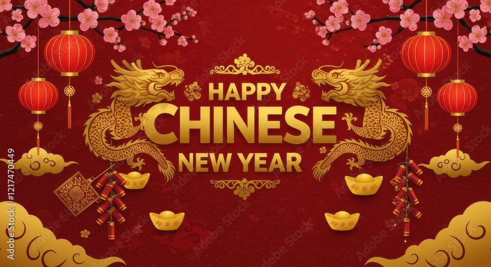 traditional Chinese New Year Banner traditional Chinese New Year Banner