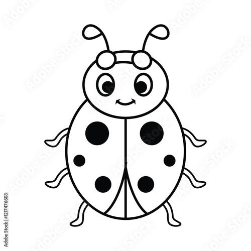 Simple and sweet ladybug drawing.