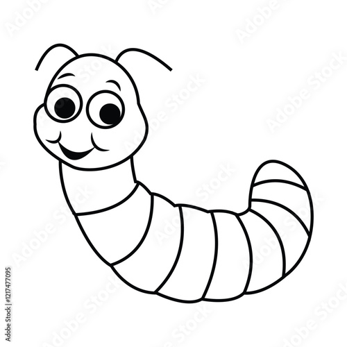 Cute insect vector art illustration.