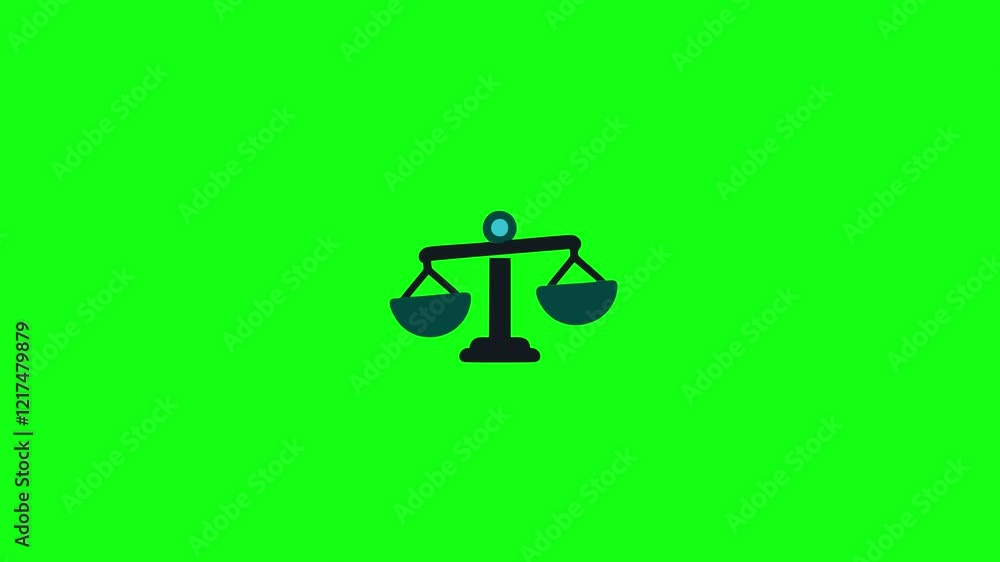 scale icon animation with green color background. scale icon animation with green color background.