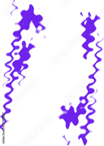 An abstract transparent psychedelic wavy spiral shape design element overlay.