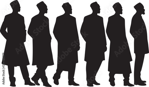 Muslim man silhouette