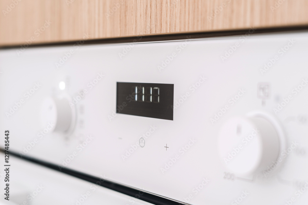 Modern kitchen appliance display with sleek design and minimalist features Modern kitchen appliance display with sleek design and minimalist features