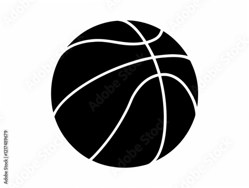 Basketball icon silhouette,Basket ball silhouette,sport silhouette vector