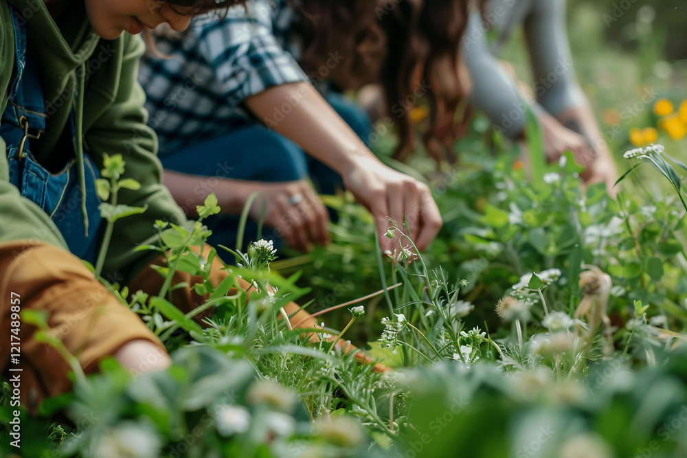 Generative AI Image of Gardener Caring for Flowers and Plants in a Vibrant Greenhouse Garden Generative AI Image of Gardener Caring for Flowers and Plants in a Vibrant Greenhouse Garden