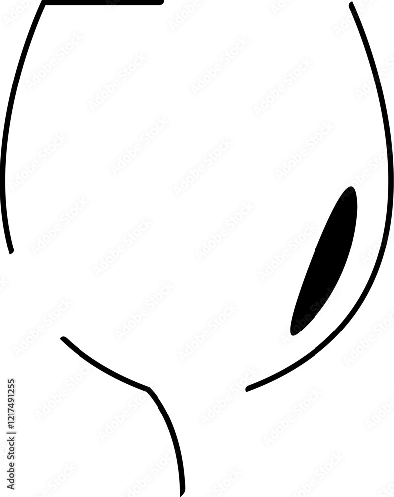 Simple vector icon. Flat illustration on a theme alcoholic glassware Simple vector icon. Flat illustration on a theme alcoholic glassware