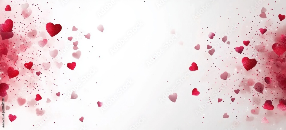 Festive Hearts Background for Valentine's Day and Romantic Celebrations Festive Hearts Background for Valentine's Day and Romantic Celebrations