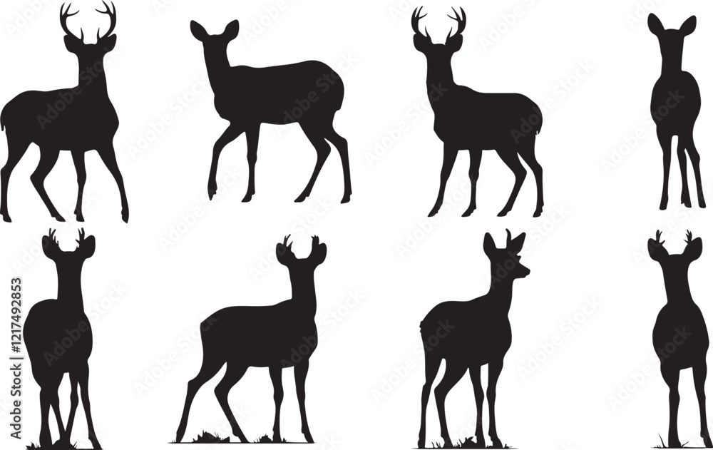 Fototapeta premium Deer silhouette