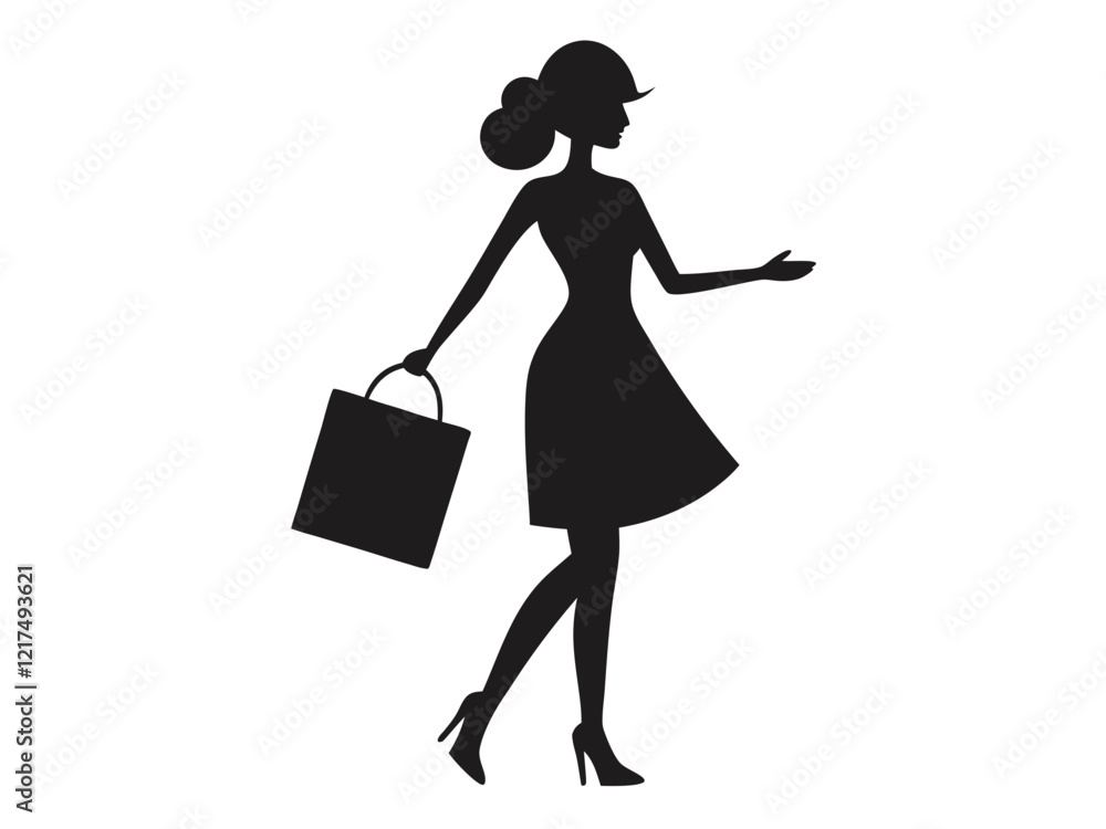 women holding shopping bag silhouette,women shopping bag black vector icon women holding shopping bag silhouette,women shopping bag black vector icon