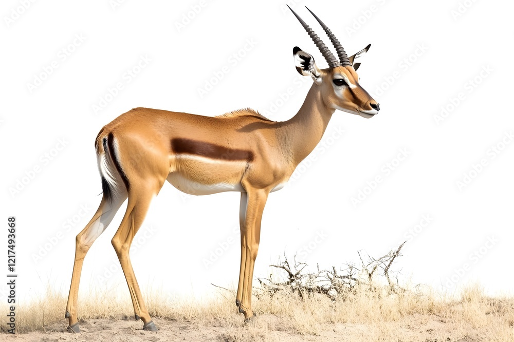 Antelope Isolated on White Background. Antelope Isolated on White Background.