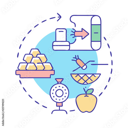 food processing icon, food processing vector illustration-simple illustration of food processing, perfect for food processing logos and icons