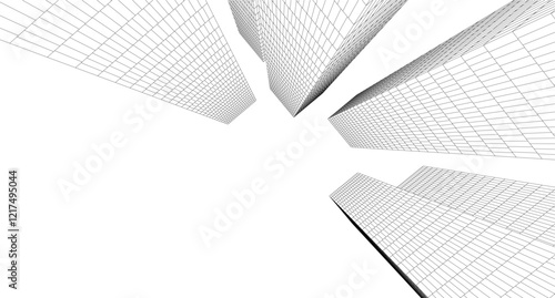 Buildings in the city skyscrapers