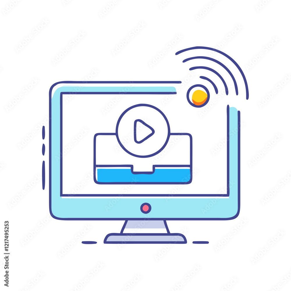 online streaming icon, online streaming vector illustration-simple illustration of online streaming, perfect for online streaming logos and icons online streaming icon, online streaming vector illustration-simple illustration of online streaming, perfect for online streaming logos and icons