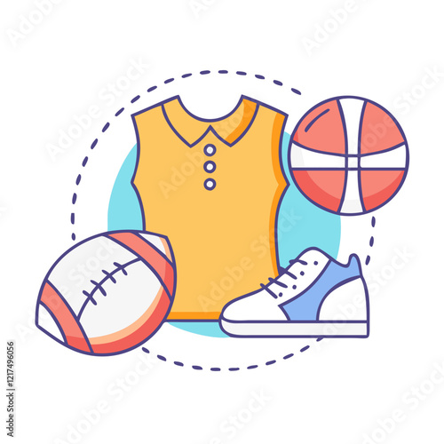 sports icon, sports vector illustration-simple illustration of sports, perfect for sports logos and icons