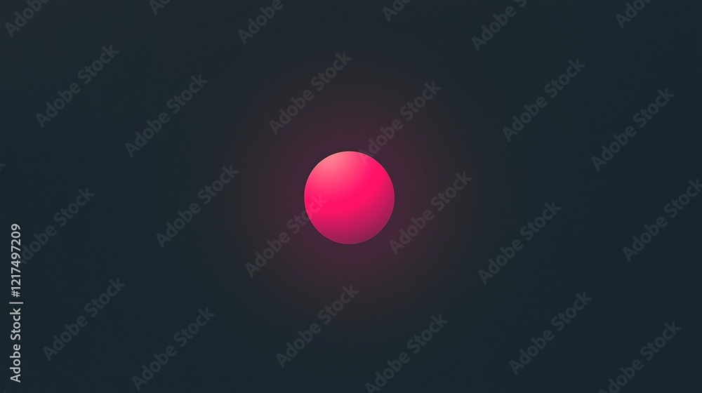 Minimalist image featuring a vibrant pink sphere emitting a subtle glow against a dark backdrop, evoking the image of a distant planet in the vast expanse of space Minimalist image featuring a vibrant pink sphere emitting a subtle glow against a dark backdrop, evoking the image of a distant planet in the vast expanse of space