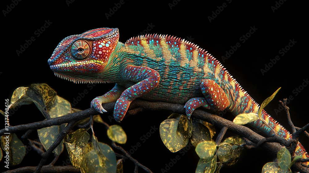 Obraz premium chameleon on a branch