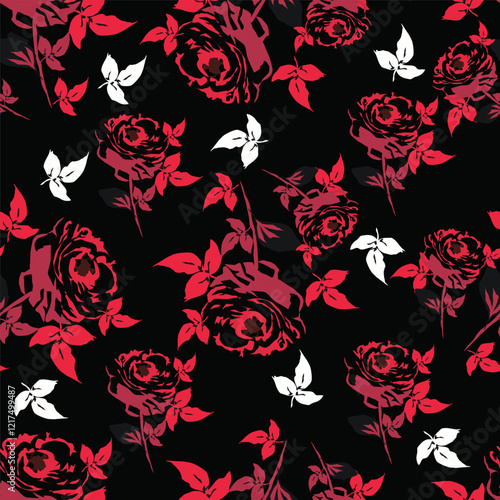 pattern abstract flowers