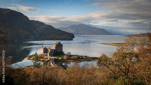 Eilean donan castle, Scotland in Autumn