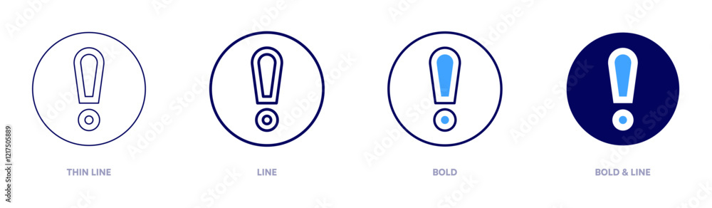 Mandatory icon in 4 different styles. Thin Line, Line, Bold, and Bold Line. Duotone style. Editable stroke Mandatory icon in 4 different styles. Thin Line, Line, Bold, and Bold Line. Duotone style. Editable stroke