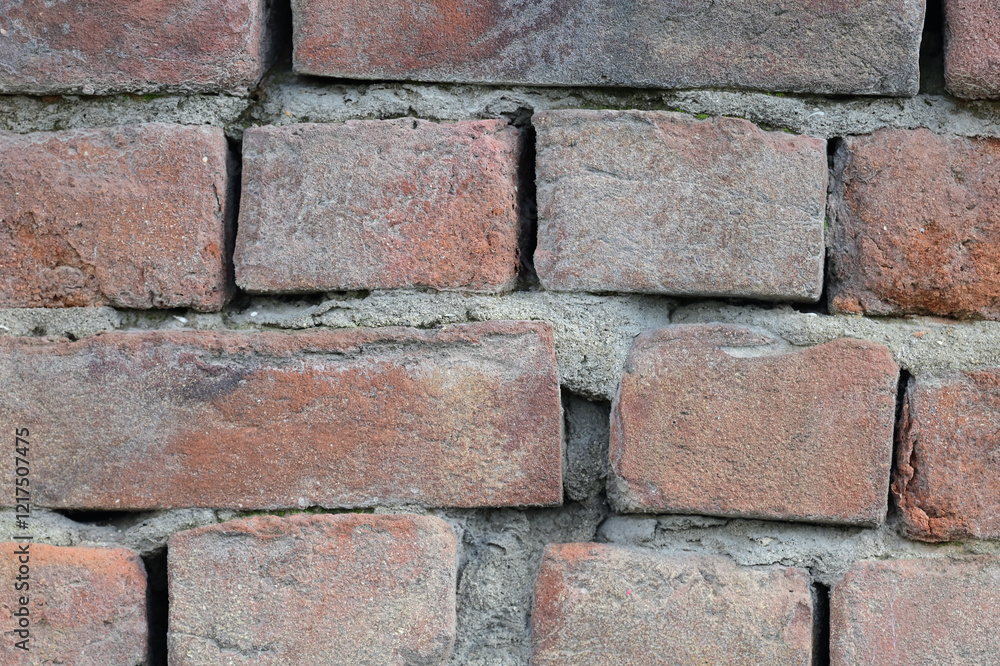 Obraz premium old red brick wall