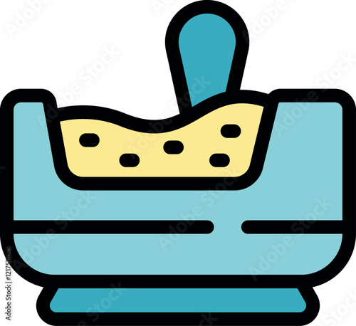 Comfortable baby potty with spoon promoting hygiene and independence during toilet training