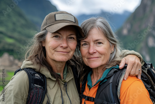 Exploring Together: Two Women Embrace Adventure in Nature photo