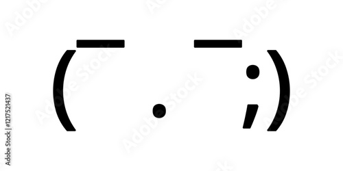 Emotions Kaomoji Perplexed face 